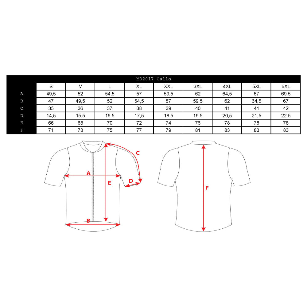 Silvini men's jersey MD2017 Gallo