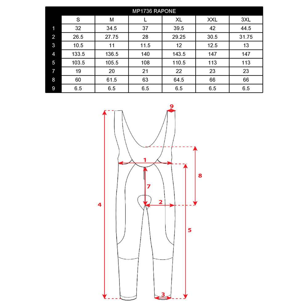 Silvini men's bib tights MP1736 Rapone